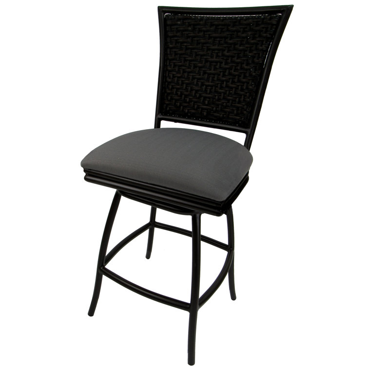 Red Barrel Studio® 26" Patio Bar Stool with Cushion Wayfair